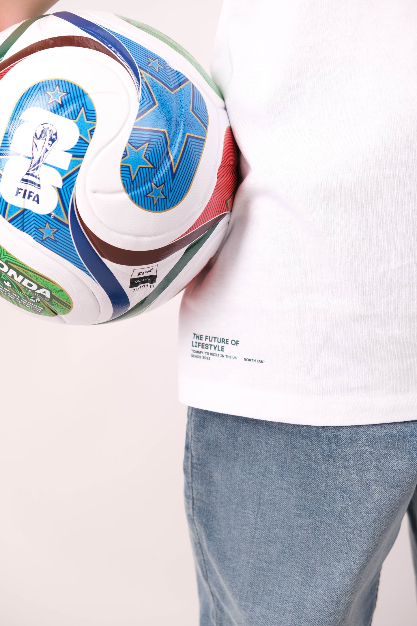 Core Oversized Tee- White/Green