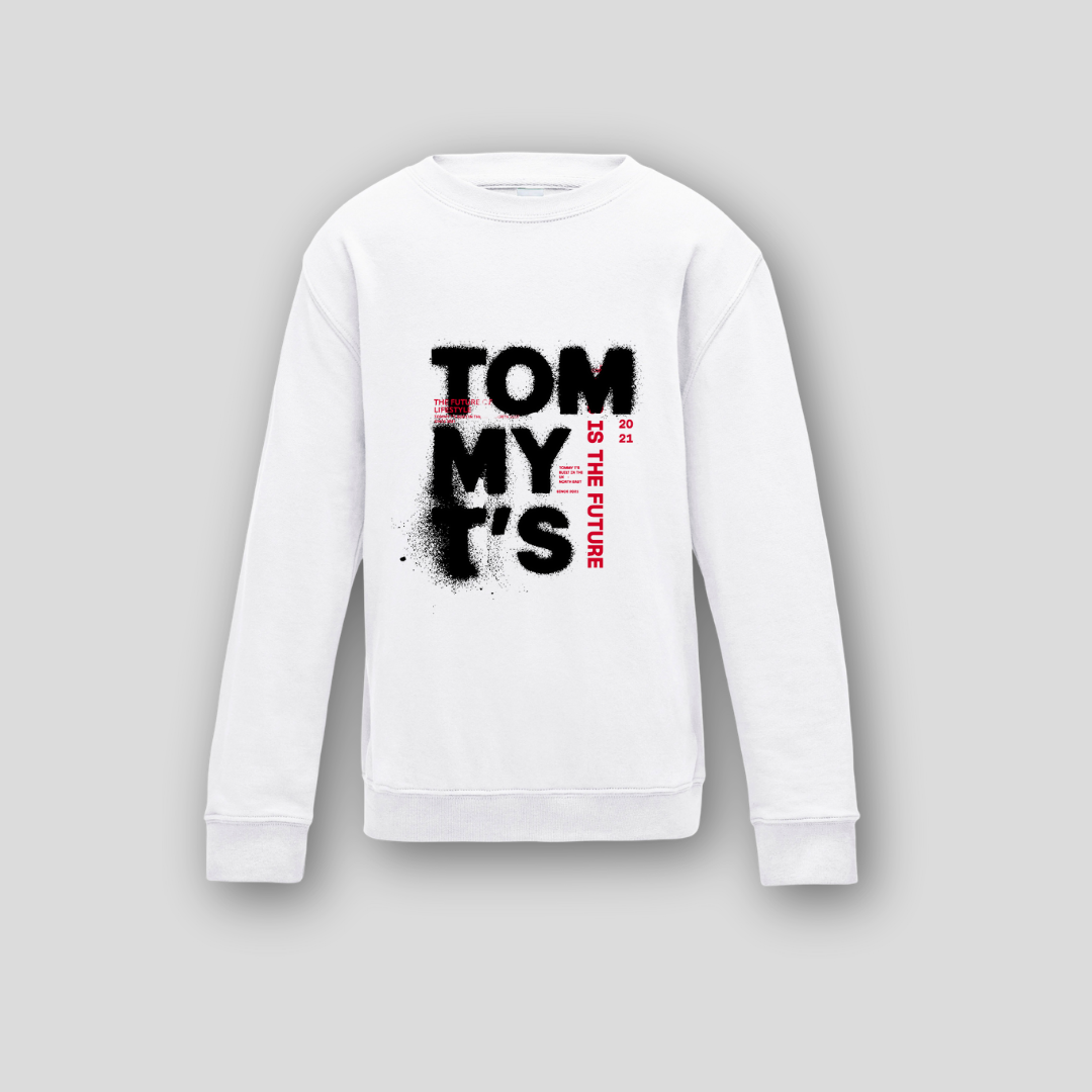 Tommy T’s Future Sweatshirt- White