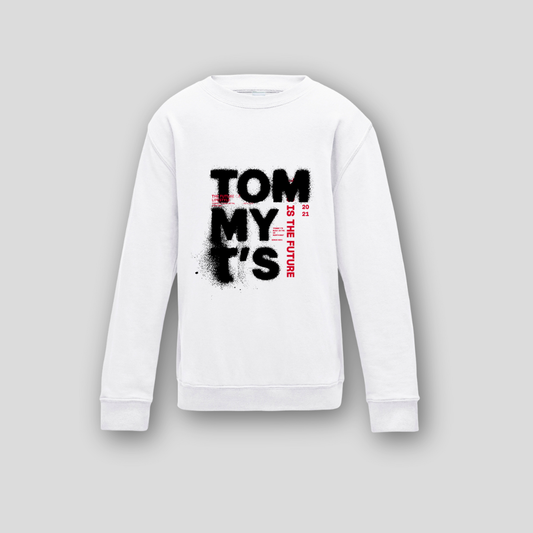 Tommy T’s Future Sweatshirt- White