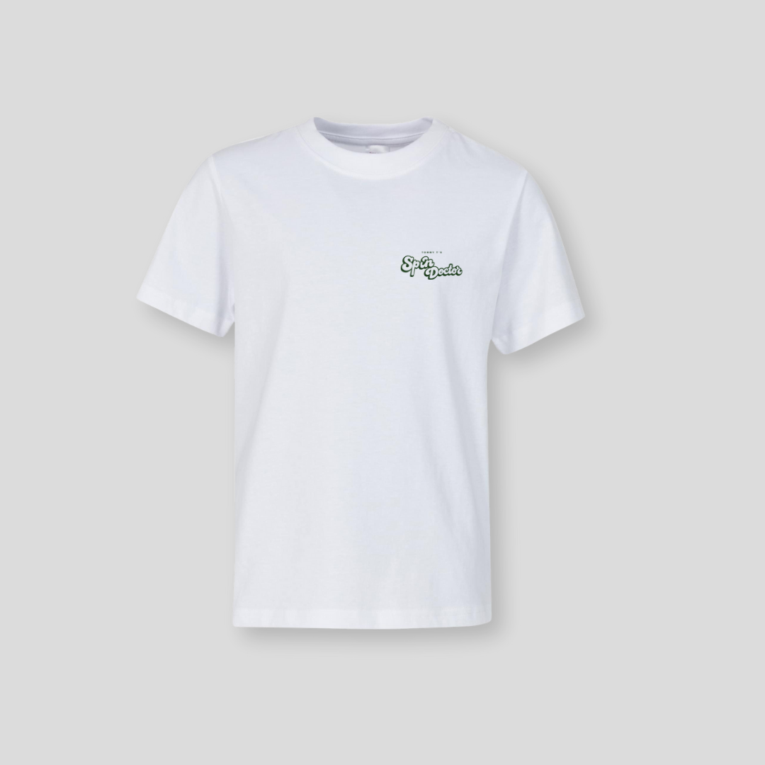 Spin Doctor Oversized Tee- White/Green