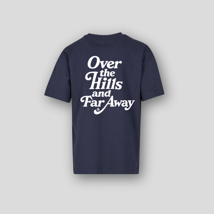 Over The Hills Oversized Tee- Navy Blue - Kids Oversized T-Shirt | Tommy Ts