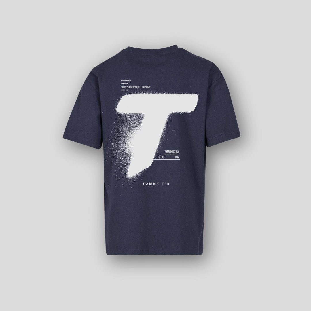 Tommy T’s Icon Oversized Tee- Navy Blue - Kids Oversized T-Shirt | Tommy Ts