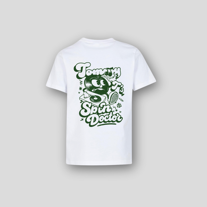 Spin Doctor Oversized Tee- White/Green