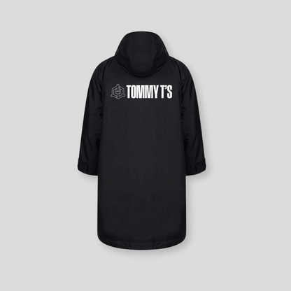 Tommy T’s All Weather Robe- Black/white