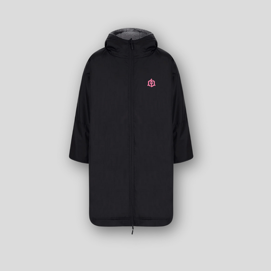 Tommy T’s All Weather Robe- Black/Pink