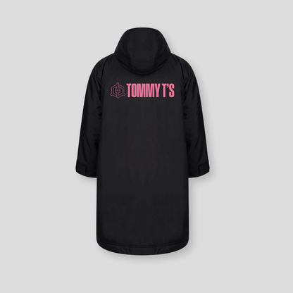 Tommy T’s All Weather Robe- Black/Pink - Kids Robe | Tommy Ts