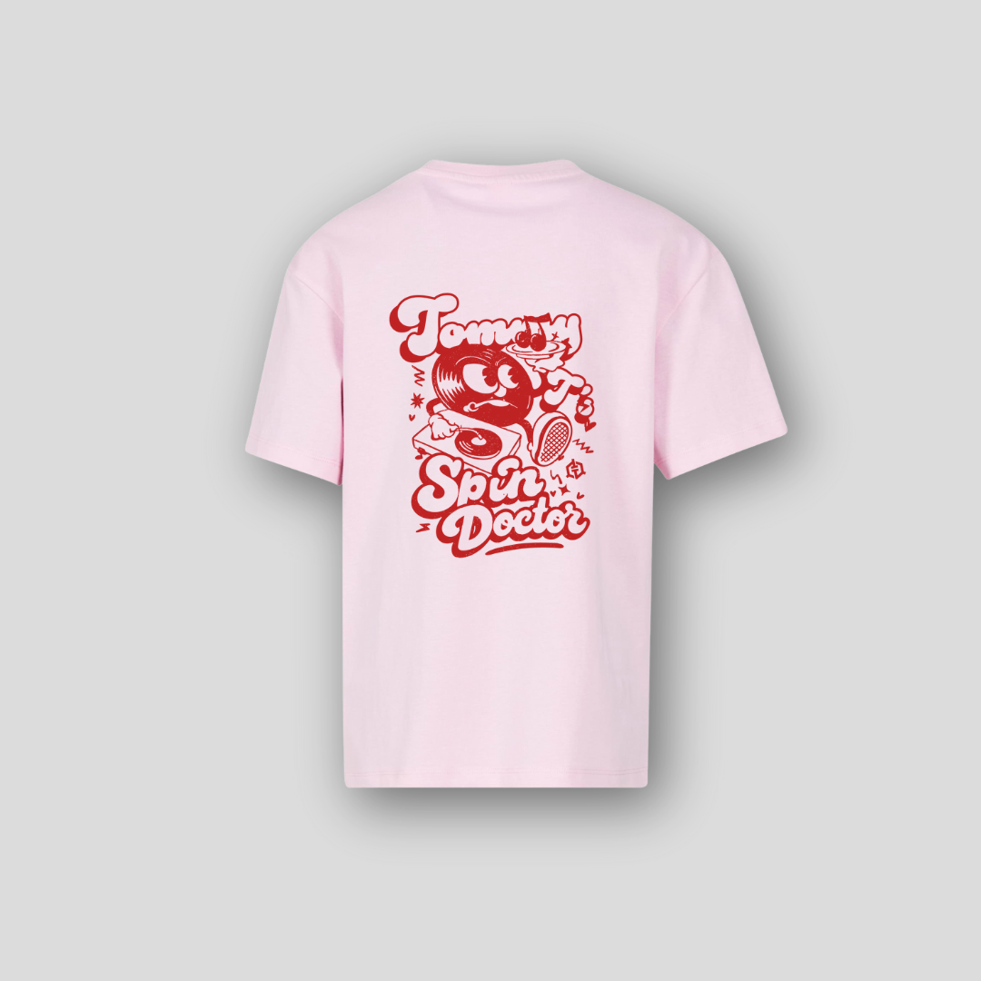 Spin Doctor Oversized Tee- Pink