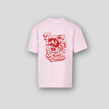 Spin Doctor Oversized Tee- Pink