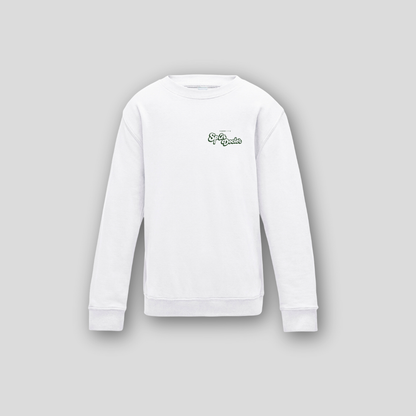 Spin Doctor Sweatshirt- White/Green - Kids Sweatshirt | Tommy Ts