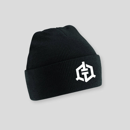Tommy T’s Original Cuffed Beanie- Black/White