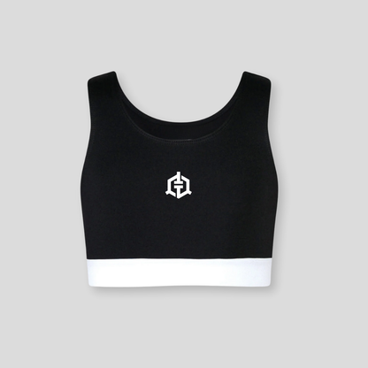 Tommy T’s Active Crop Top- Black