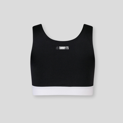 Tommy T’s Active Crop Top- Black
