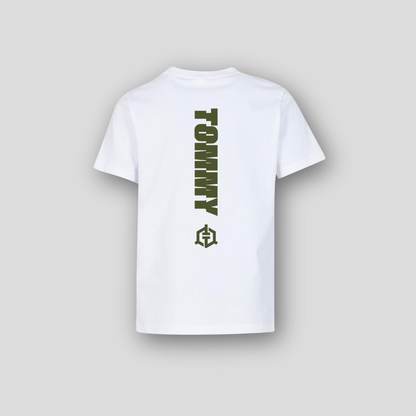 Core Oversized Tee- White/Green