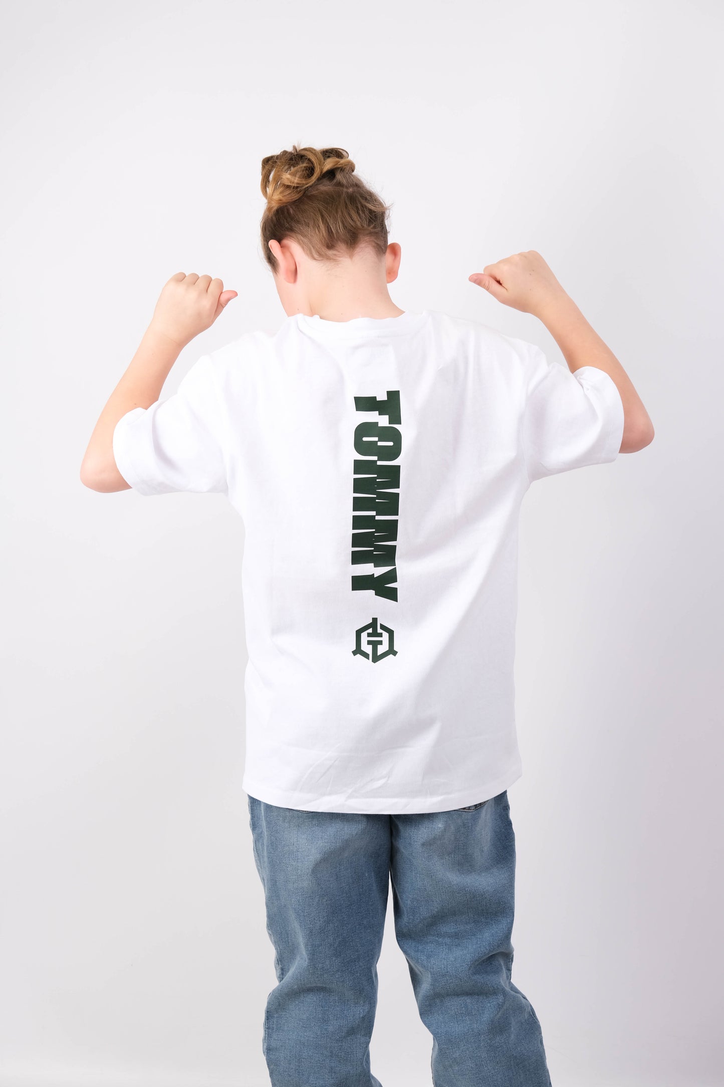 Core Oversized Tee- White/Green