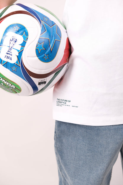 Core Oversized Tee- White/Green