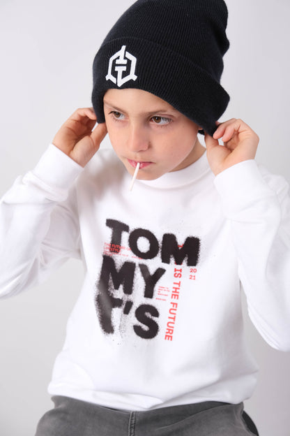Tommy T’s Future Sweatshirt- White