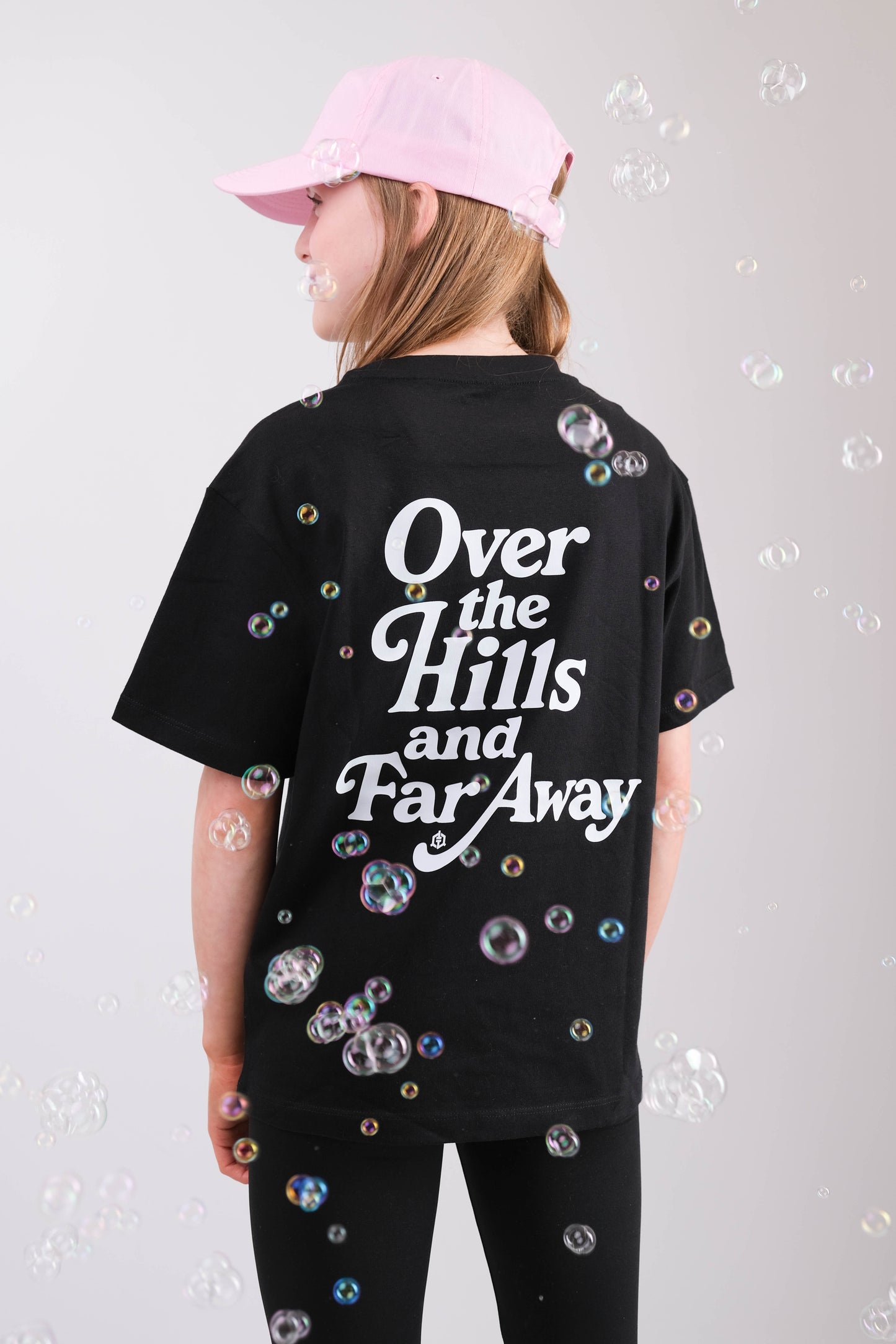 Over The Hills Oversized Tee- Black