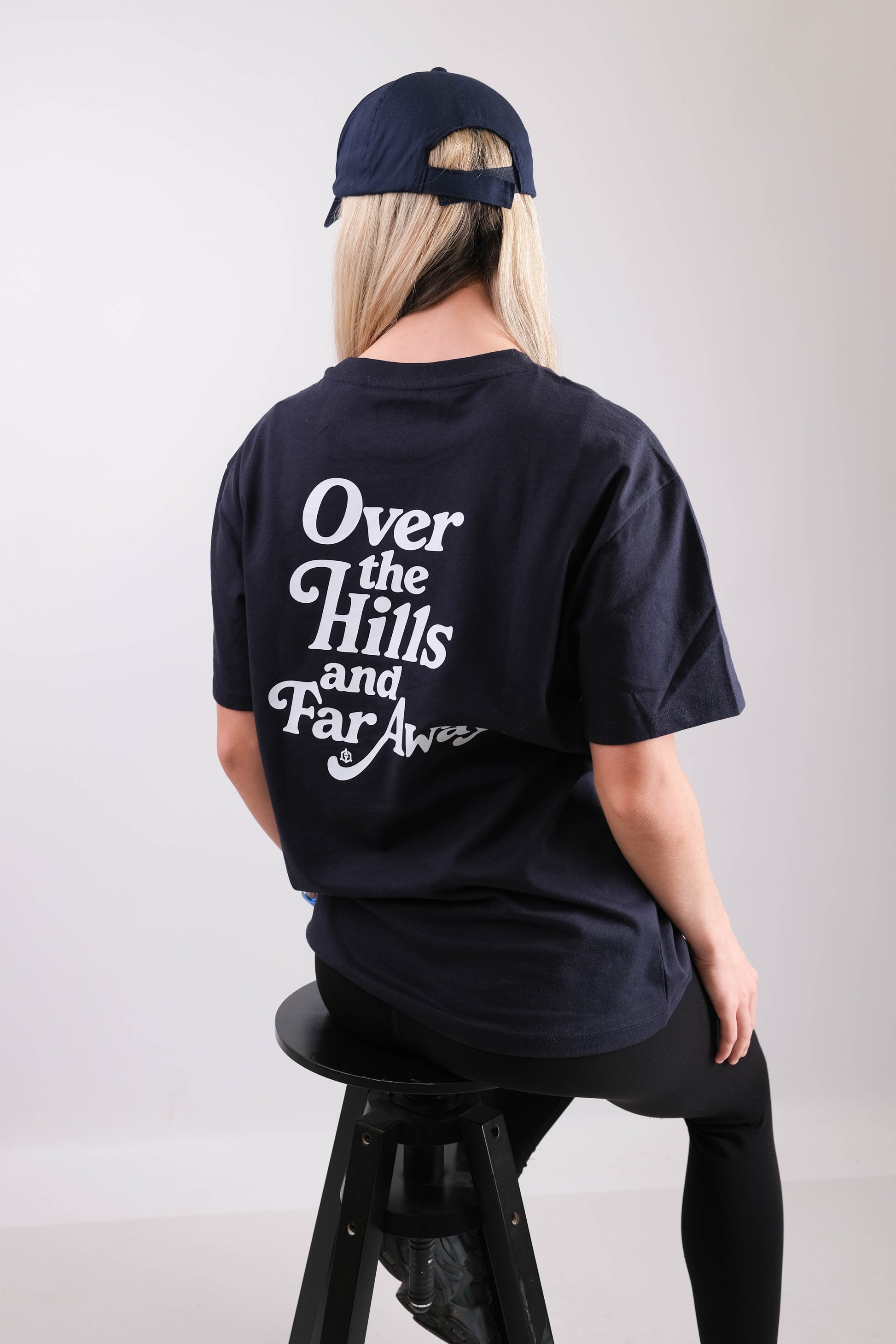Over The Hills Oversized Tee- Black - Kids Oversized T-Shirt | Tommy Ts