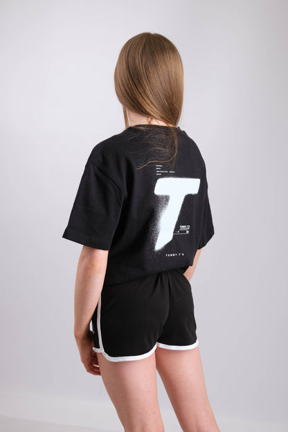 Tommy T’s Icon Oversized Tee- Black