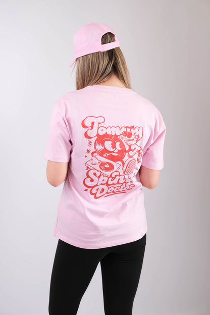 Spin Doctor Oversized Tee- Pink
