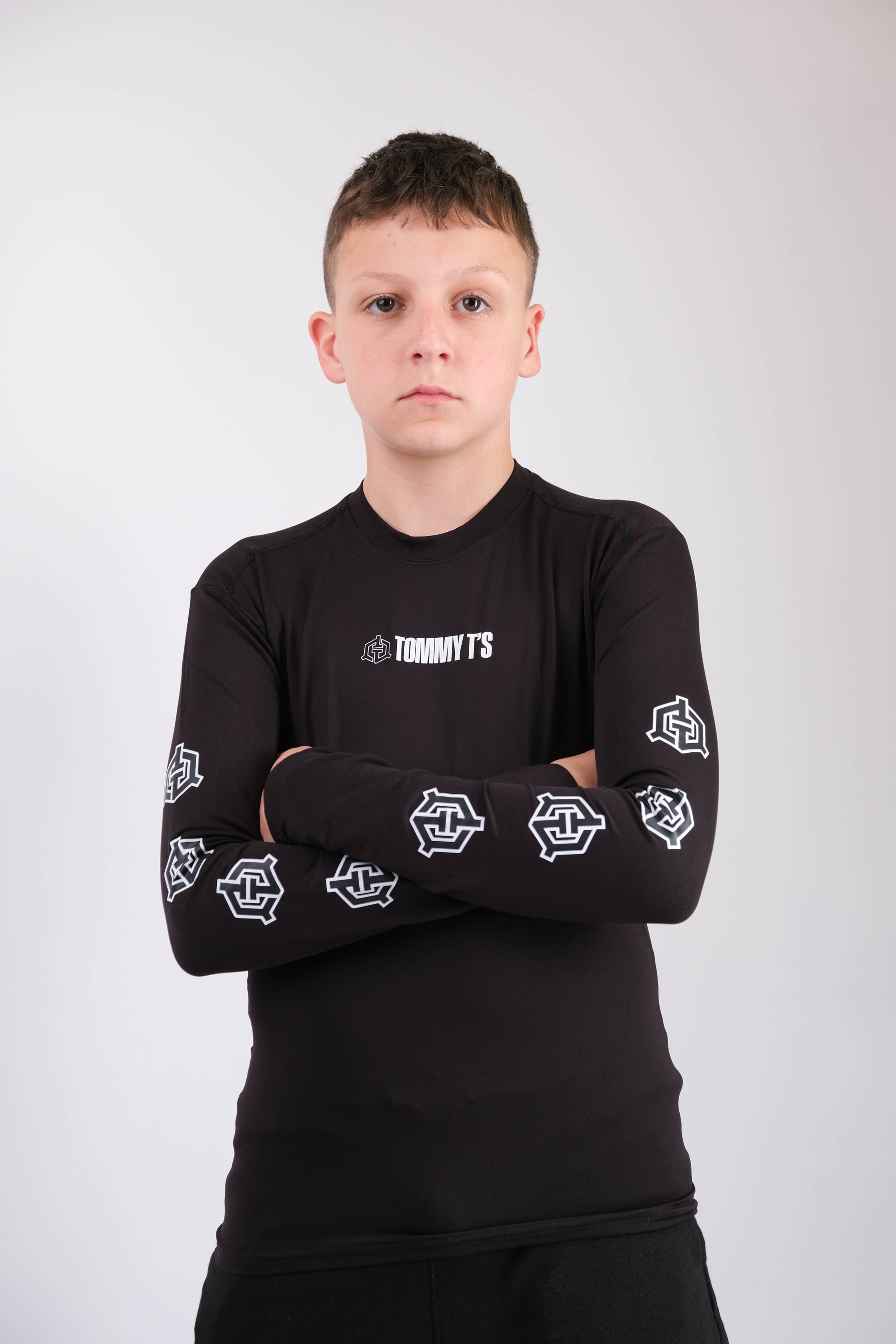 Tommy T’s Performance Base-layer- Black - Kids Base Layer Top | Tommy Ts