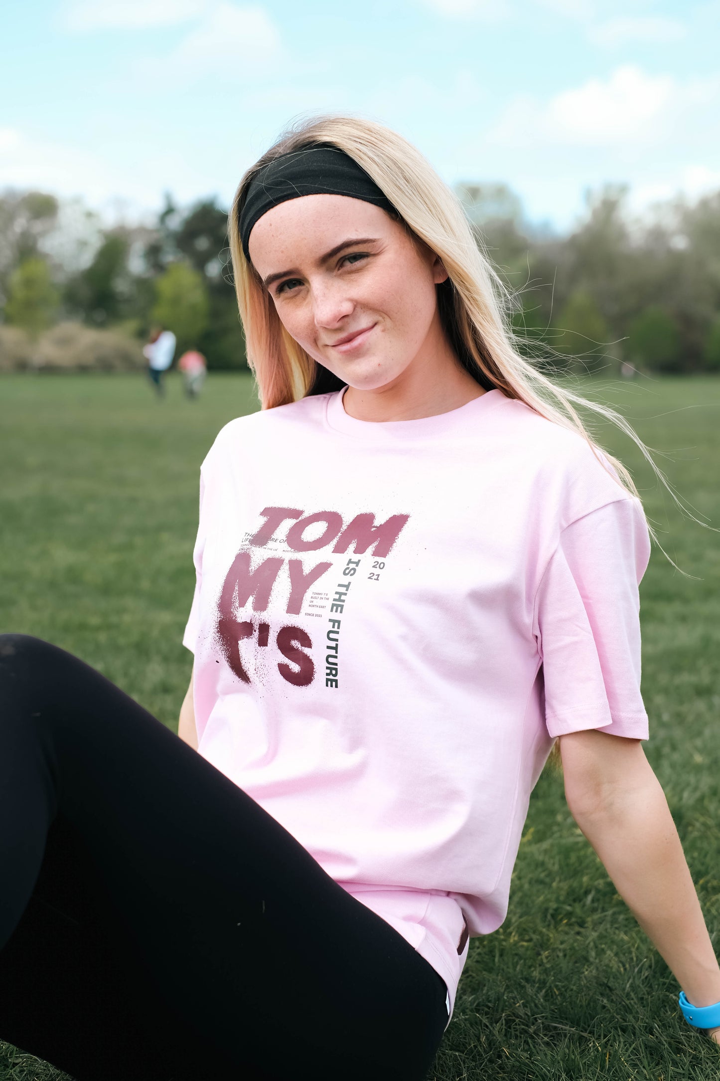 Tommy T’s Future Oversized Tee- Pink