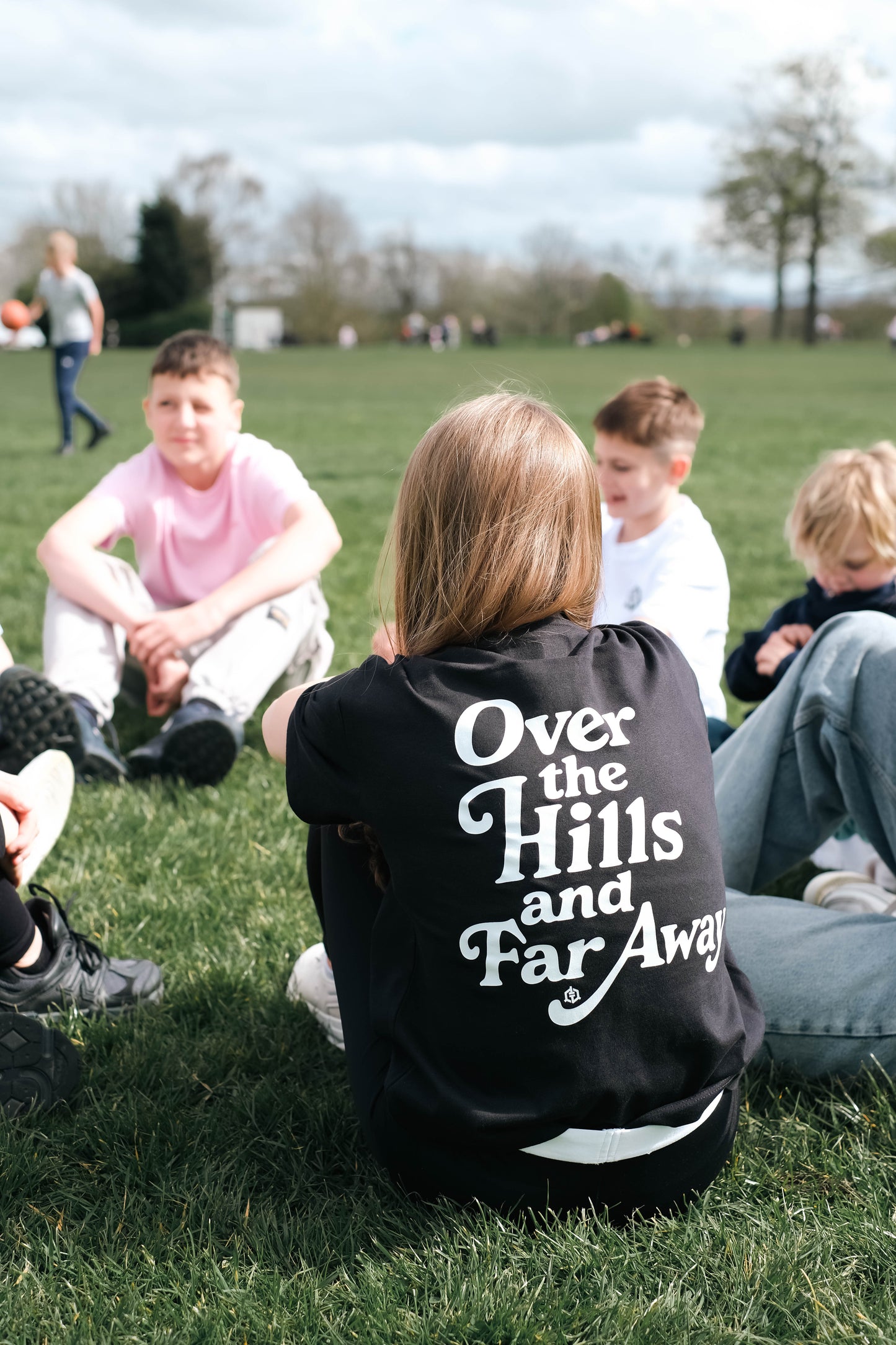 Over The Hills Oversized Tee- Black