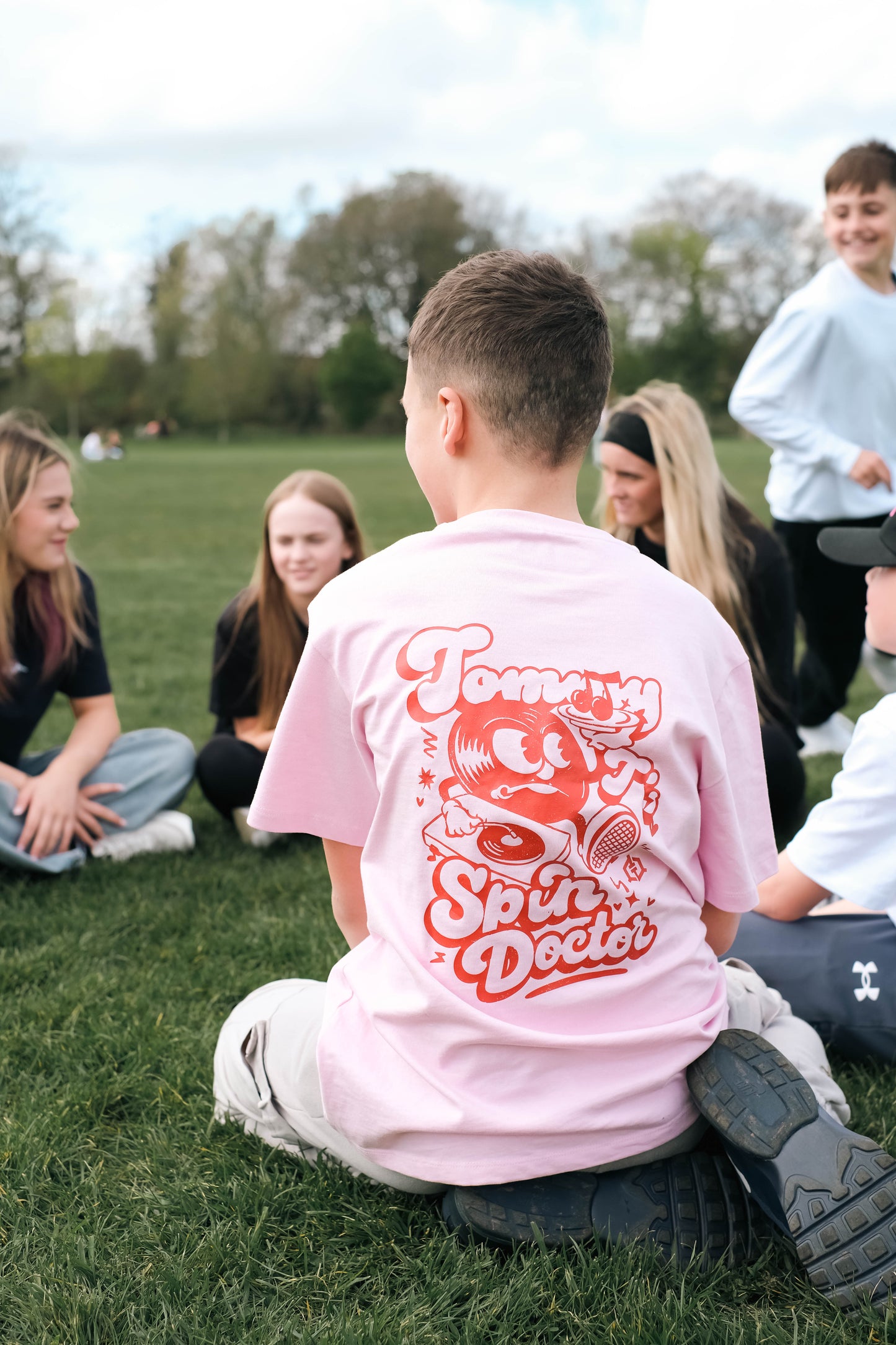 Spin Doctor Oversized Tee- Pink