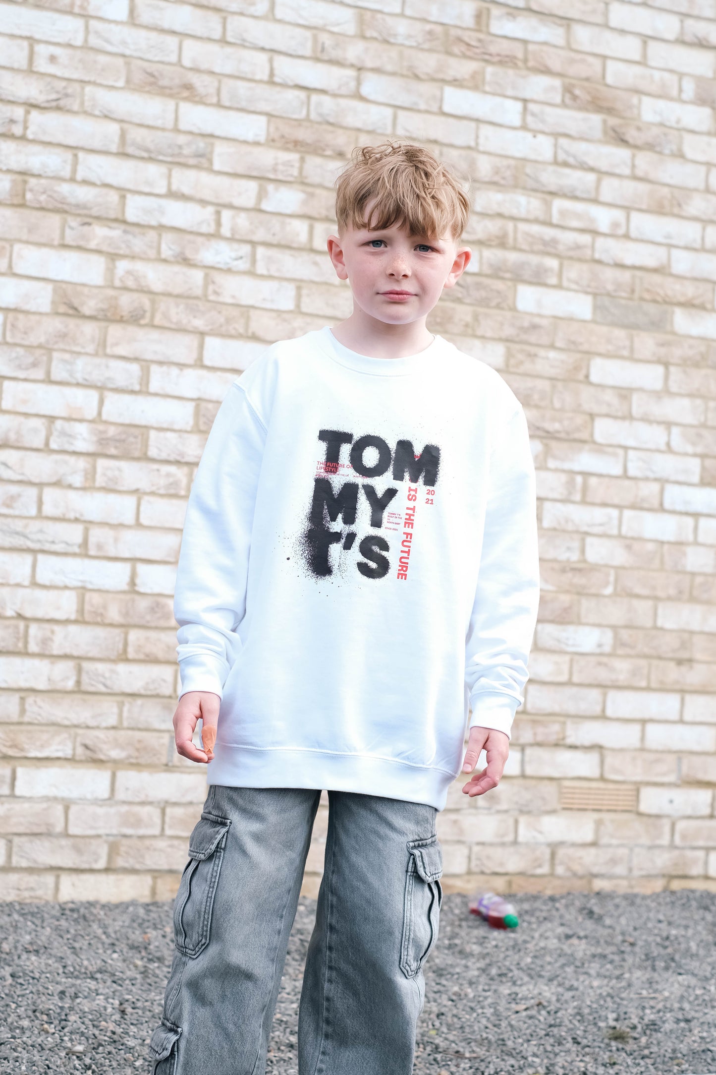 Tommy T’s Future Sweatshirt- White
