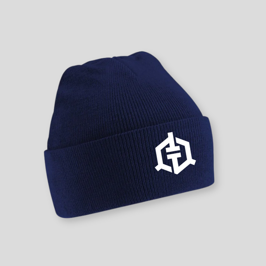 Tommy T’s Original Cuffed Beanie- Navy/White - Kids Beanie | Tommy Ts